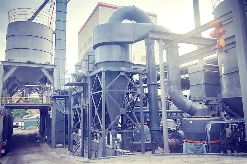 Vertical roller mill in mineral processing plant