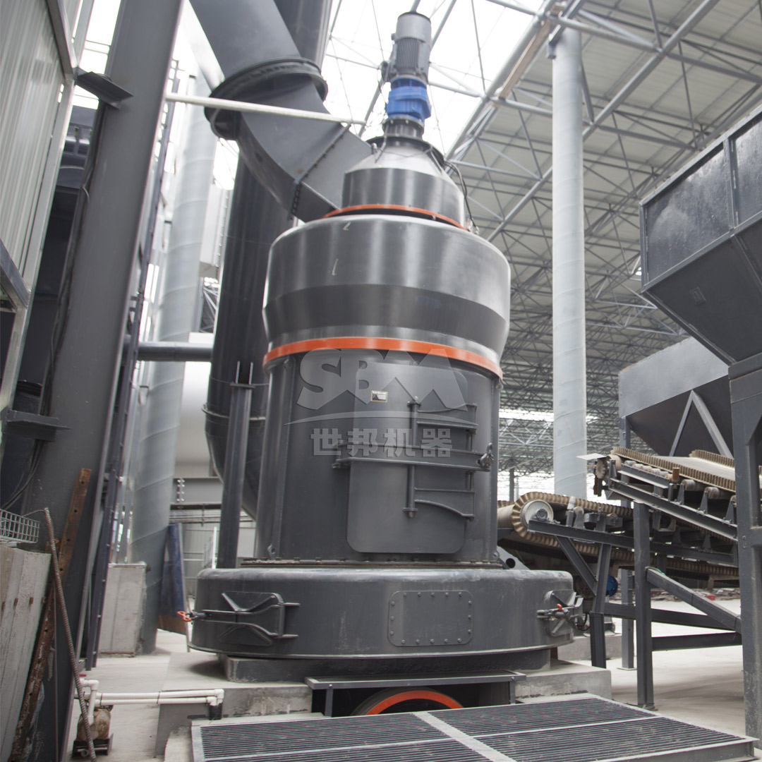 MTW Series Trapezium Mill operational diagram showing grinding mechanism