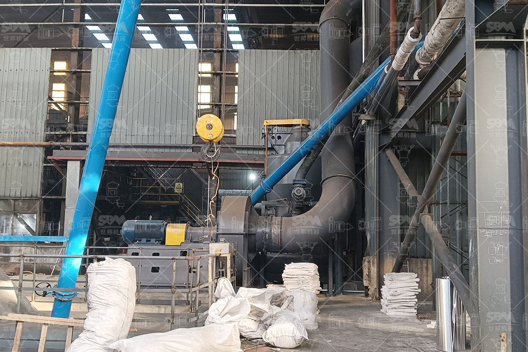 MTW Series Trapezium Mill with advanced curved air duct and durable grinding components