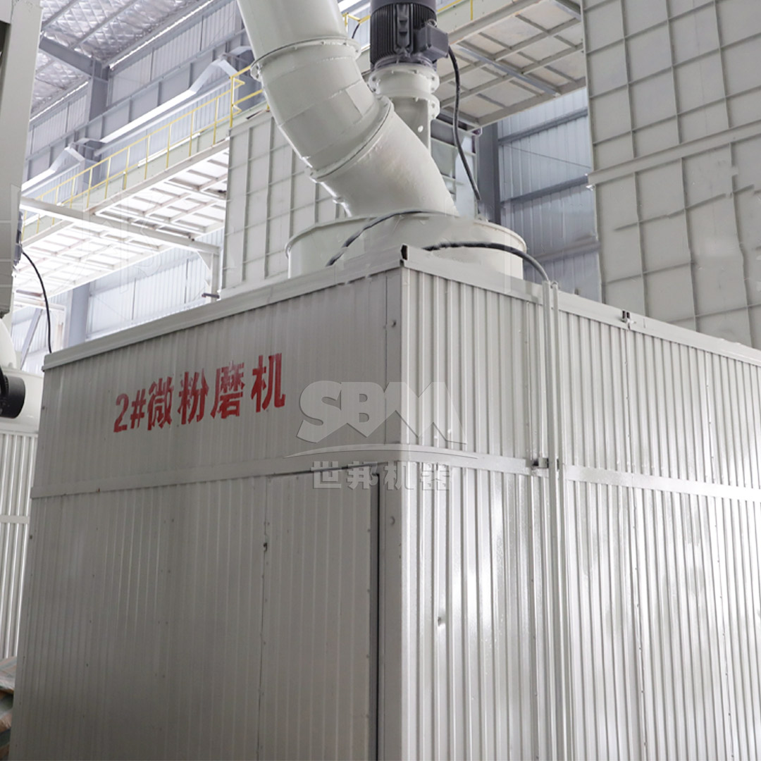 SCM series ultrafine mill installation in mineral processing plant
